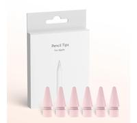 JvKzaen Confezione da 6 punte di ricambio per Apple Pencil di 1a/2a generazione, resistenti e aggiornate per Apple Pencil di seconda generazione, non si consumano, punta fine, controllo preciso, punta
