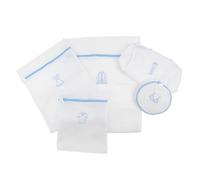 JVL Borsa portabiancheria in rete, bianca, piccola