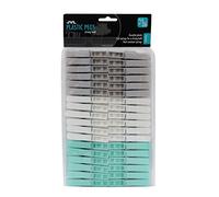 JVL Mollette resistenti alla ruggine, confezione da 36, colore acqua (19-280)
