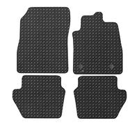 JVL - Set di tappetini Auto in Gomma su Misura per Fiesta MK7 2017-On, Colore: Nero