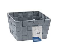 JVL Vichy - Cesto portaoggetti quadrato in nylon