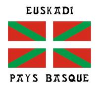 JVM - Adesivo tuning per auto, cassetta della lettera, pc notebook, confezione da 1 bandiera dei Paesi Baschi Euskadi 12 x 12 cm, su sfondo bianco)