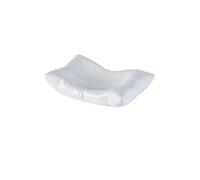 JVNALwnkv Piatto da portata in ceramica, set di piatti porcellana, stoviglie, piatto a forma cuscino, dessert quadrato gourmet bianco e nero