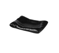 JVNALwnkv Piatto da portata in ceramica, set di piatti porcellana, stoviglie, piatto a forma cuscino, dessert quadrato gourmet bianco e nero