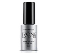 JVONE MILANO SOAK OFF BASE & TOP COAT 2IN1