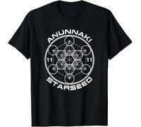 JVRUT Anunnaki Sacred Geometry Gift Tee T-Shirt Black L