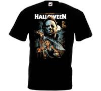 JVRUT Halloween T Shirt Black Movie Poster 2 Black M
