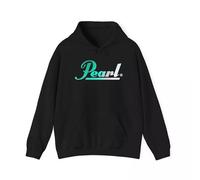 JVRUT Pearl Drums Music Logo Design Hoodie Sweatshirt Black XL