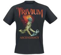 JVRUT Vintage Trivium Ascendancy Men T-Shirt Black Short Sleeve Black M