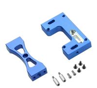 JVRWSC Accessori aggiornamento RC Compatibile con WPL 1/16 per MN D90 99s RC Auto Parti di Aggiornamento Accessori Sterzo in Metallo Servo Staffa di Montaggio Fissa(Blue)