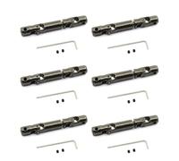 JVRWSC Albero Trasmissione RC Compatibile con WPL D12 C14 C24 B14 B24 B16 B36 per MN D90 per MN99S per Henglong RC Car Upgrade Parts 6X Albero di Trasmissione in Metallo CVD