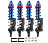 JVRWSC Ammortizzatori Auto RC Compatibile con Axial per SCX10 AXI03007 RBX10 per TRX4 1/10 RC Crawler Car Parts Accessories 4PCS Metallo 120Mm Ammortizzatore Olio Ammortizzatore(Blue)