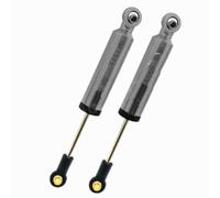 JVRWSC Ammortizzatori Auto RC Compatibile con AXIAL per SCX10 per TRX4 1/10 RC Crawler Car Parts 2 Pezzi 100 Mm Ammortizzatori in Alluminio Ad Olio Ammortizzatori Interni per Molla(Gray)