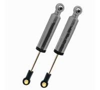 JVRWSC Ammortizzatori Auto RC Compatibile con AXIAL per SCX10 per TRX4 1/10 RC Crawler Car Parts 2 Pezzi 100 Mm Ammortizzatori in Alluminio Ad Olio Ammortizzatori Interni per Molla(Gray)
