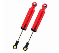 JVRWSC Ammortizzatori Auto RC Compatibile con AXIAL per SCX10 per TRX4 1/10 RC Crawler Car Parts 2 Pezzi 100 Mm Ammortizzatori in Alluminio Ad Olio Ammortizzatori Interni per Molla(Red)
