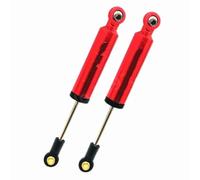 JVRWSC Ammortizzatori Auto RC Compatibile con AXIAL per SCX10 per TRX4 1/10 RC Crawler Car Parts 2 Pezzi 100 Mm Ammortizzatori in Alluminio Ad Olio Ammortizzatori Interni per Molla(Red)