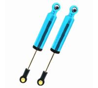 JVRWSC Ammortizzatori Auto RC Compatibile con AXIAL per SCX10 per TRX4 1/10 RC Crawler Car Parts 2 Pezzi 100 Mm Ammortizzatori in Alluminio Ad Olio Ammortizzatori Interni per Molla(Blue)