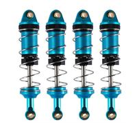 JVRWSC Ammortizzatori Auto RC Compatibile con MN128 MN86 G500 1/12 Auto Telecomandata Ricambi E Accessori per L'aggiornamento 4 Pezzi Ammortizzatore Idraulico in Alluminio da 74 Mm(Blue)