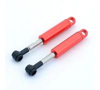 JVRWSC Ammortizzatori Auto RC Compatibile con Tamiya per Scania 770S R620 per Volvo per Benz TGX 1/14 RC Truck Ricambi Auto 2 Pezzi Ammortizzatore in Metallo per Sospensione A Molla(Red)