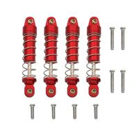 JVRWSC Ammortizzatori Auto RC Compatibile con Traxxas per TRX4M 1/18 RC Crawler Car Parti di Aggiornamento Accessori di Ricambio 4 Pezzi Ammortizzatori Ammortizzatori(Red)