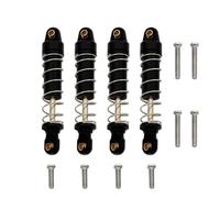 JVRWSC Ammortizzatori Auto RC Compatibile con TRX4M 1/18 Parti di Aggiornamento per Auto Cingolate RC per Arrampicata Accessori di Ricambio Ammortizzatore in Lega di Alluminio(Black)