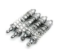 JVRWSC Ammortizzatori Auto RC Compatibile con WLtoys 104001 1/10 Auto Telecomandata Parti di Aggiornamento Accessori di Ricambio 4 Pezzi Ammortizzatore Completamente in Metallo(Silver)