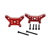 JVRWSC Compatibile con MJX 14211 1/14 RC Car Upgrade Modifica Parti Accessori Piastra Torre Ammortizzatore Anteriore E Posteriore in Metallo Accessori aggiornamento RC(Red)