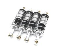 JVRWSC Compatibile con MJX 14301 14302 1/14 RC Car Upgrade Modifica Parti Accessori 4 Pezzi Ammortizzatore in Metallo Ammortizzatore Olio Accessori aggiornamento RC(Silver)