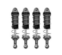 JVRWSC Compatibile con MJX H16 16207 per WLtoys 144001 per MN128 MN86 MN86KS 1/16 1/12 RC Car Parts 4 Pezzi Ammortizzatore in Metallo Accessori aggiornamento RC(Gray)
