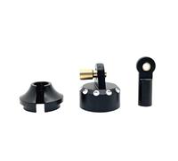 JVRWSC Compatibile con MJX per Hyper Go 1/7 RC Car Upgrade Modifica Ricambi Accessori Tappi Ammortizzatore in Metallo 7303 Accessori aggiornamento RC(Black)