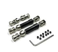 JVRWSC Compatibile con MN128 MN86 MN86S MN86K MN86KS 1/12 RC Car Upgrade Modifica Parti Accessori 3 Pezzi Albero di Trasmissione CVD in Metallo Accessori aggiornamento RC(Black)