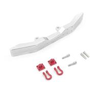 JVRWSC Compatibile con WPL B14 B24 B16 B36 Q60 Q61 Q62 1/16 RC Car Upgrade Parts Accessories Paraurti Anteriore in Metallo con Gancio di Traino Accessori aggiornamento RC(Silver)
