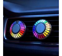 JVTMMY Luce Ambientale Auto per Citroen C4 C5 Aircross, RGB Reattiva alla Musica, Magnetica Facile da Installare, Ricaricabile USB, Compatta Elegante per Interni Auto,2pcs