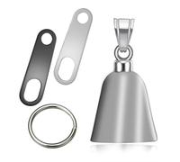 Jvuouxy Campanella per moto motivo angelo custode, manciata di campanelle portafortuna, ciondolo per guida sicura, accessori, campanelle per bici in peltro senza piombo, Small, Acciaio inossidabile