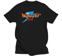 JVXZCNUYW Inazuma Eleven Japanese Mens White T-Shirt EN1 Black Black