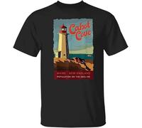 JVXZCNUYW Men's Cabot Cove Maine Population On The Decline Men & T-Shirt Black