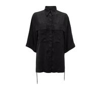 JW Anderson - Camicia casual nera a maniche corte in viscosa - - Blouses & Shirts - Donna - Nero - M