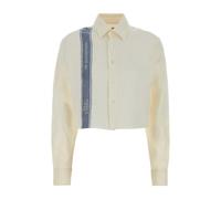 JW Anderson - Camicia in lino avorio - - Blouses & Shirts - Donna - Bianco - XS