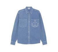 JW Anderson - Camicia Oversize in Denim - - Blouses & Shirts - Donna - Blu - S