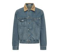JW Anderson - Giacca di Jeans con Colletto in Velluto a Coste - - Jackets - Uomo - Blu - XL