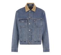 JW Anderson - Giacca in denim con colletto in velluto a coste - - Jackets - Uomo - Blu - M