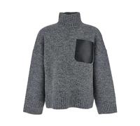 JW Anderson - Leather Patch Pocket Jumper - - Knitwear - Donna - Grigio - M