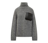 JW Anderson - Leather Patch Pocket Sweater - - Knitwear - Donna - Grigio - XS