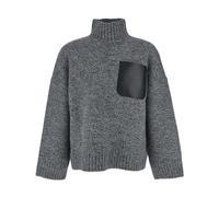 JW Anderson - Leather Patch Pocket Sweater - - Knitwear - Uomo - Grigio - XS