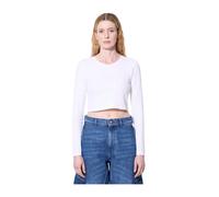 JW Anderson - Top Bianco in Cotone con Logo - - Tops - Donna - Bianco - M