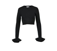 JW Anderson - Maglione Corto con Maniche a Volant - - Tops - Donna - Nero - M