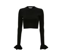 JW Anderson - Maglione Corto con Maniche a Volant - - Tops - Donna - Nero - M