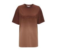 JW Anderson - T-shirt Gradient con Logo Ricamato - -Tops -Donna -Marrone -M