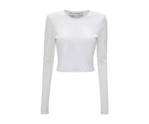 JW Anderson - Top Bianco in Cotone con Logo - - Tops - Donna - Bianco - M