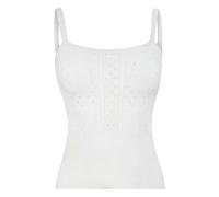 JW Anderson - Top Cami in Maglia Pointelle - -Tops -Donna -Bianco -M